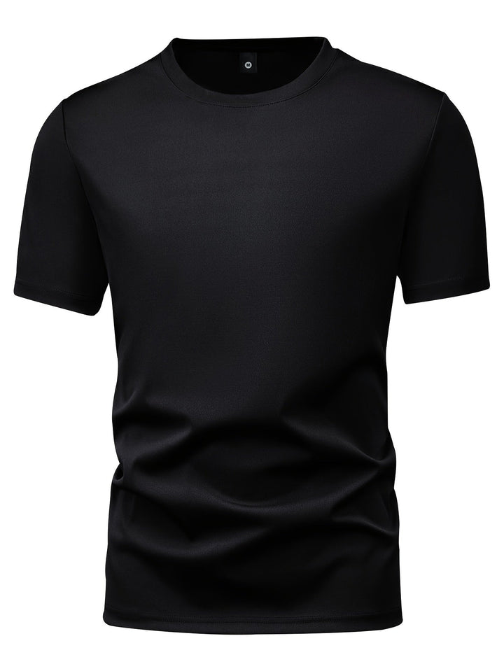 Skovae | 3Er Pack Herre T-shirts med Korte Ærmer, Sommerlige Ensfarvede Farver