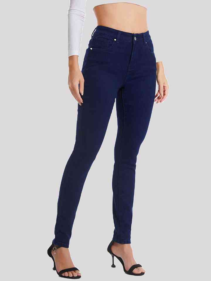 Stilla | Størrelse Knappet Lange Jeans