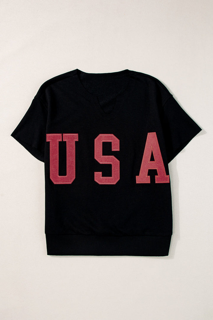 Stilla | Notched Kortærmet T-shirt