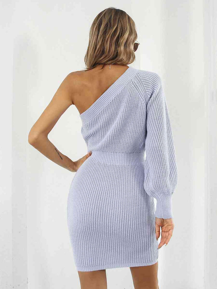 Stilla | Skulder Mini Sweater Kjole
