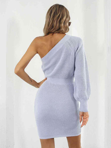 Stilla | Skulder Mini Sweater Kjole