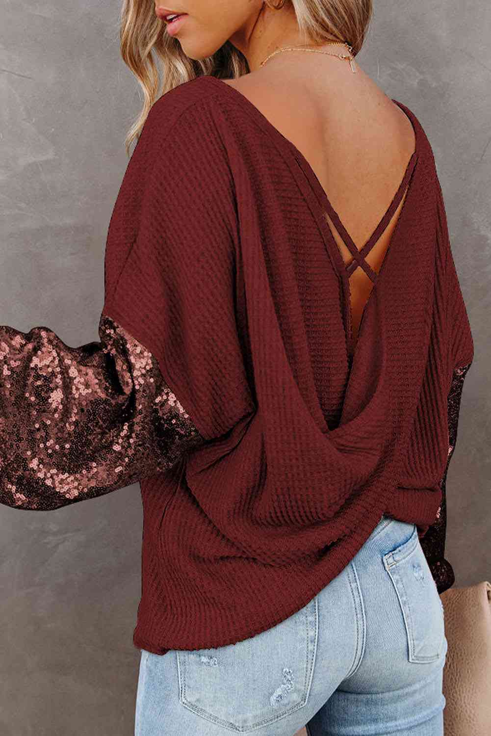 Stilla | Vaffel-strikket Bluse