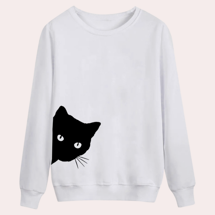 Stilla | Kattedesign Sweatshirt til Dame
