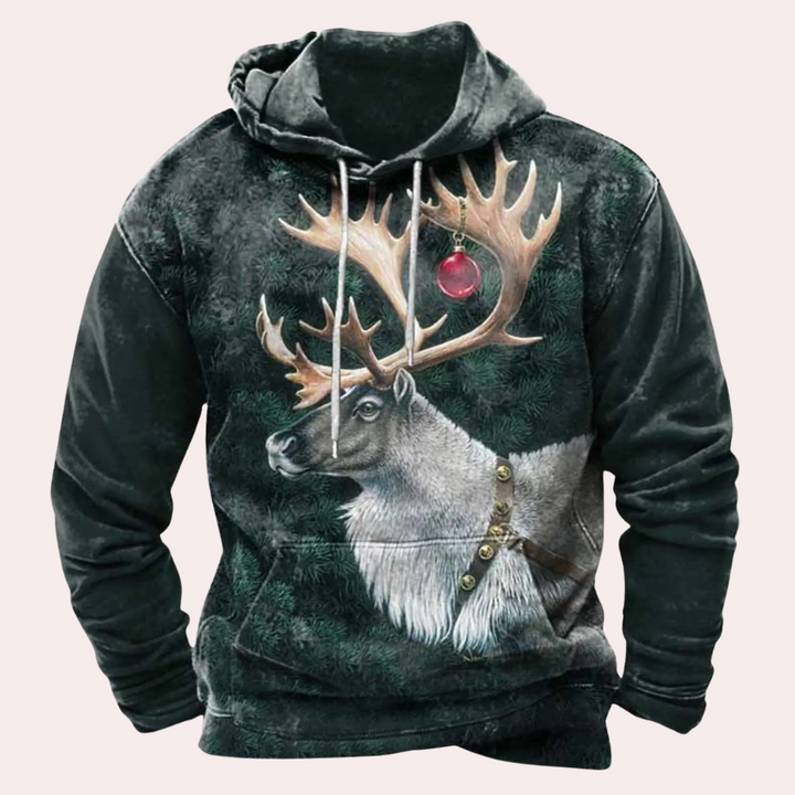 Stilla | Stilfuld Jule Hoodie til Herrer