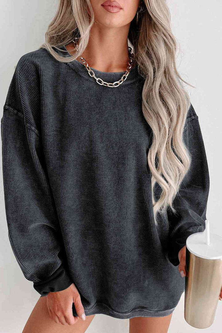 Stilla | Nakke Droppet Skulder Sweatshirt