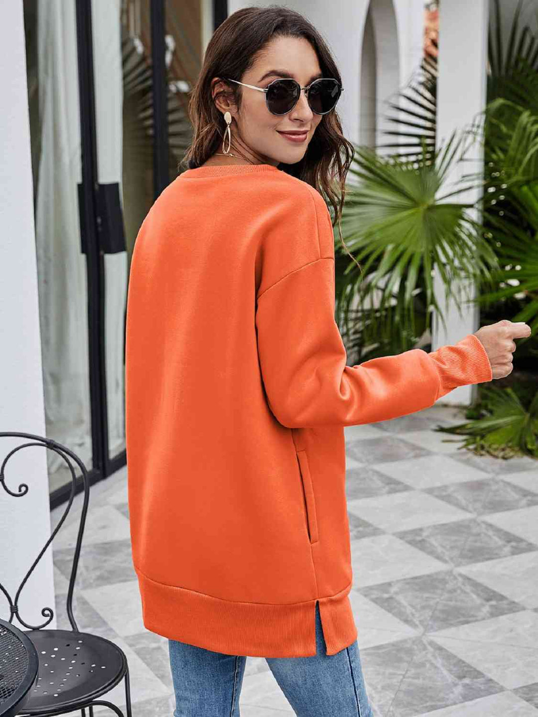 Stilla | Stop Believing Graphic Drop Shoulder Sweatshirt
