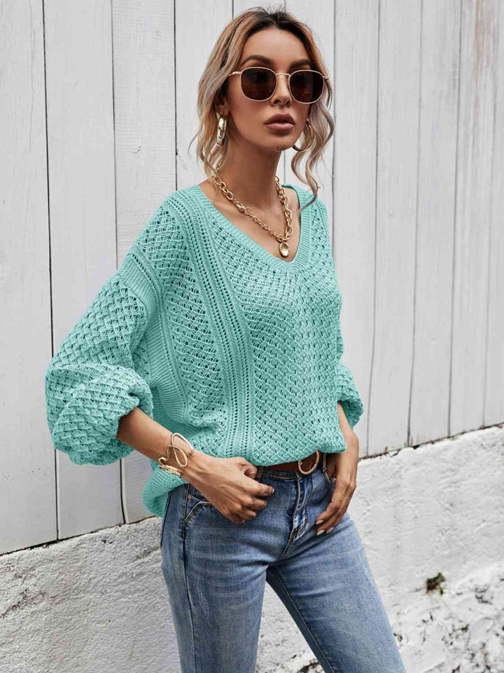 Stilla | Nakke Droppet Skulder Sweater