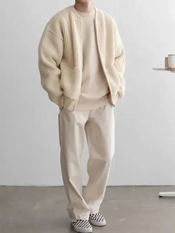 Stilla | Faulenzer stil herre strikjakke pullover