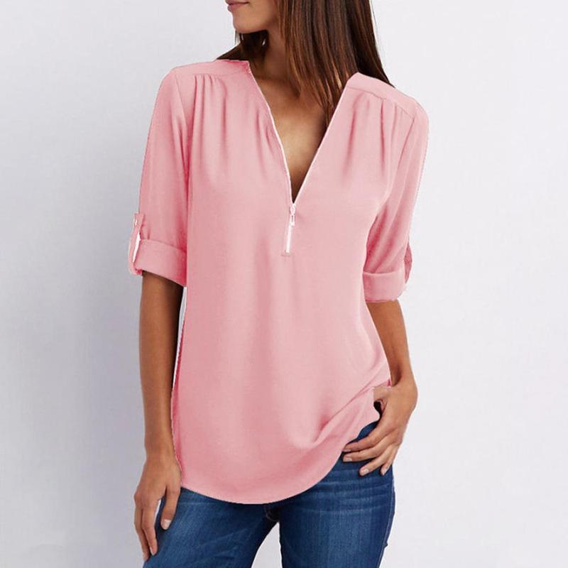 Stilla | Afslappet Lynlås Bluse Frieda Bluse