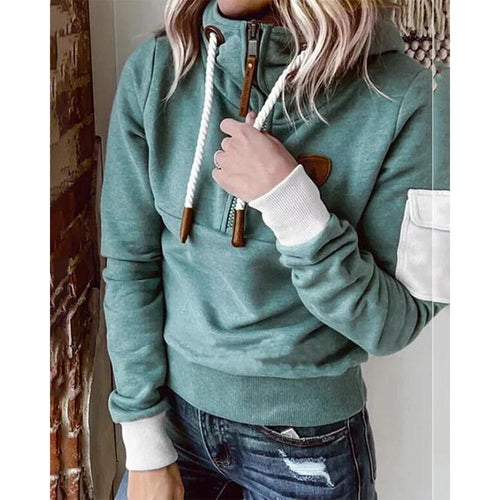 Stilla | Fritid Ensfarvet Hoodie