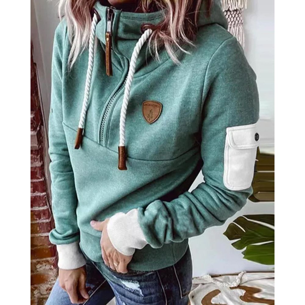 Stilla | Fritid Ensfarvet Hoodie
