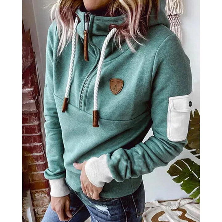 Stilla | Fritid Ensfarvet Hoodie