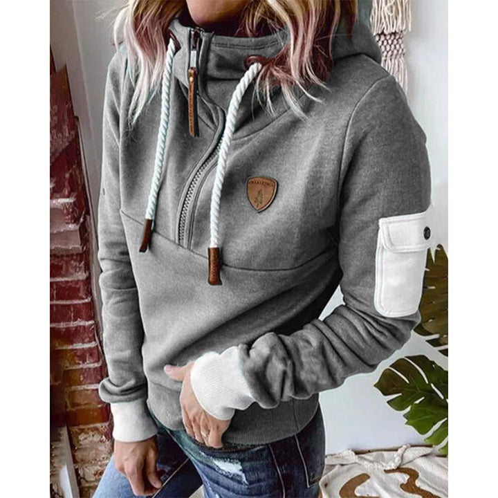 Stilla | Fritid Ensfarvet Hoodie