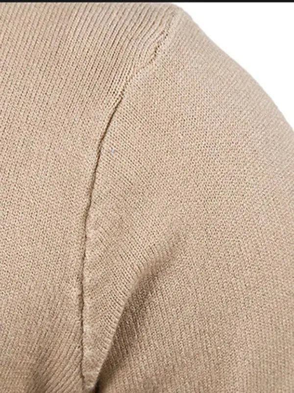 Stilla | Ensfarvet Herre Strikjakke Pullover