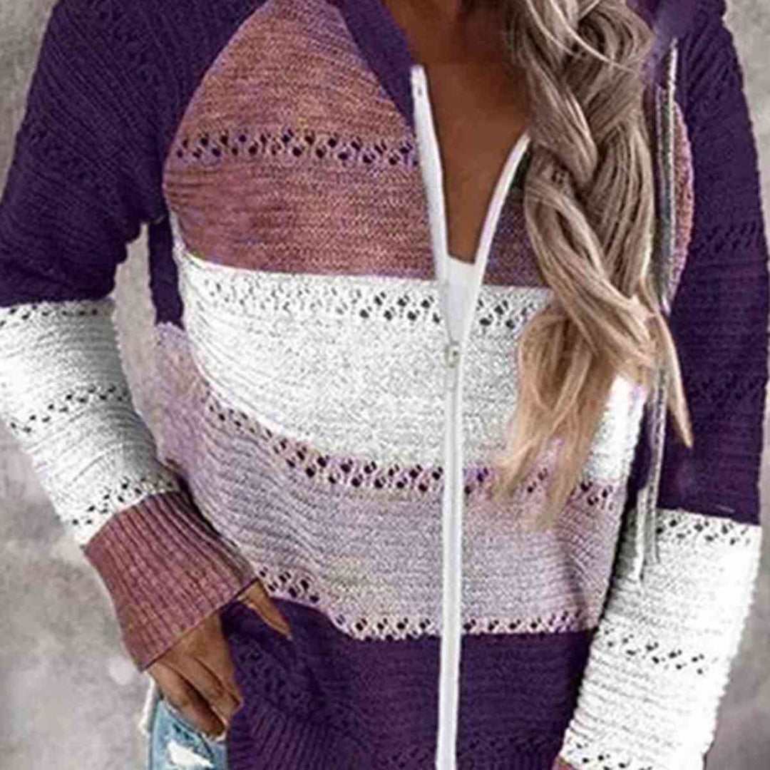 Stilla | Blok Snorehætte Sweater