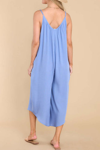 Stilla | Spaghetti Strop V-hals Jumpsuit