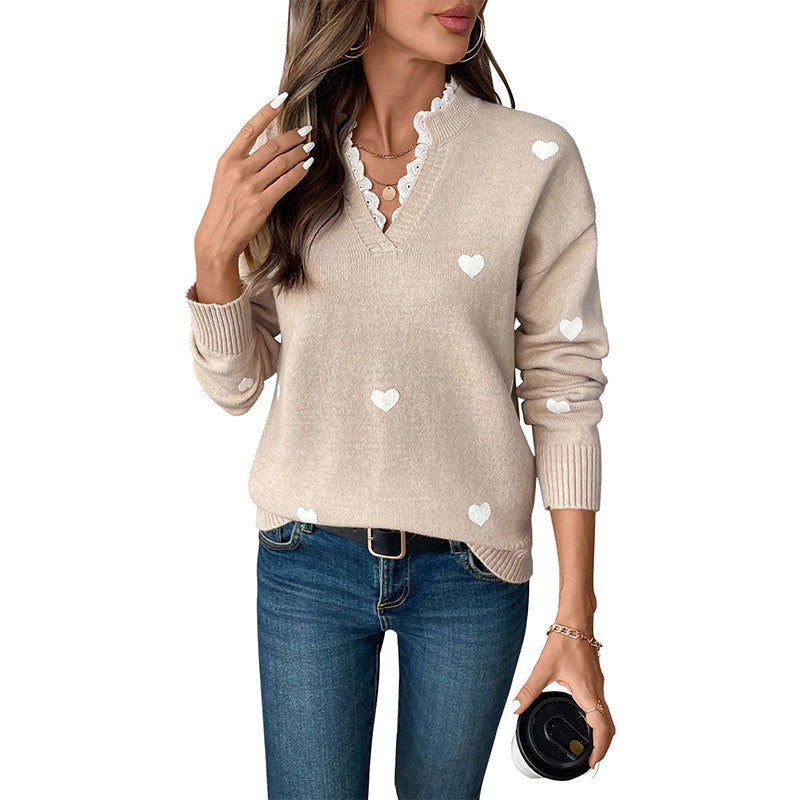 Stilla | Love Hals Sweater til Kvinder