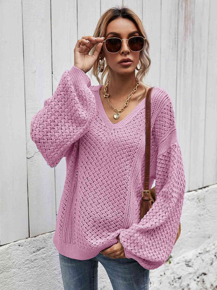 Stilla | Nakke Droppet Skulder Sweater