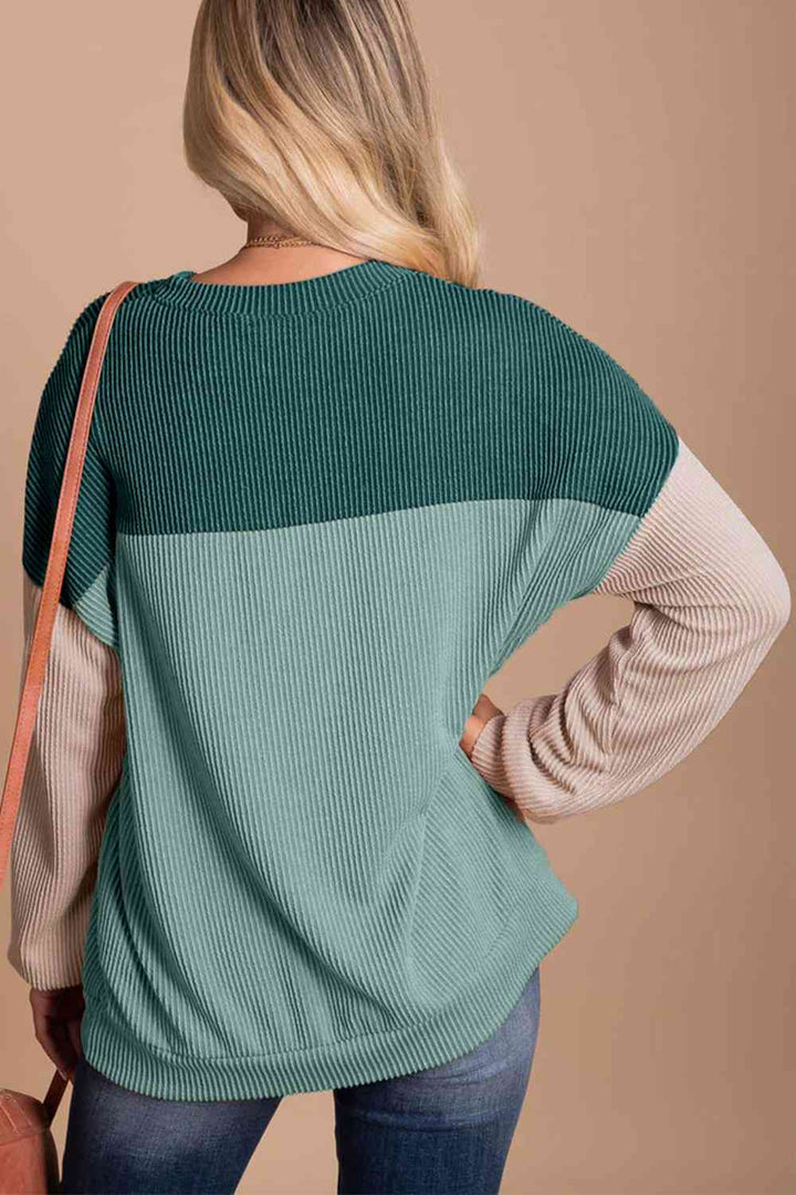 Stilla | Block Droppet Skulder T-shirt