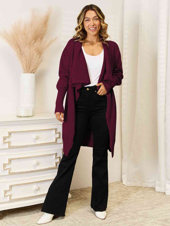 Stilla | Ærme Åben Front Langline Cardigan