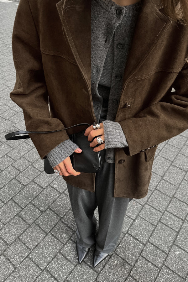 Stilla | Vintage Reversløs Wildlederjakke
