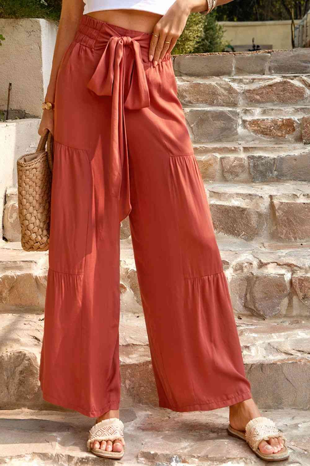 Stilla | Front Smocked Tiered Bukser