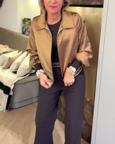 Stilla | Mode Skinnende Revers Cropped