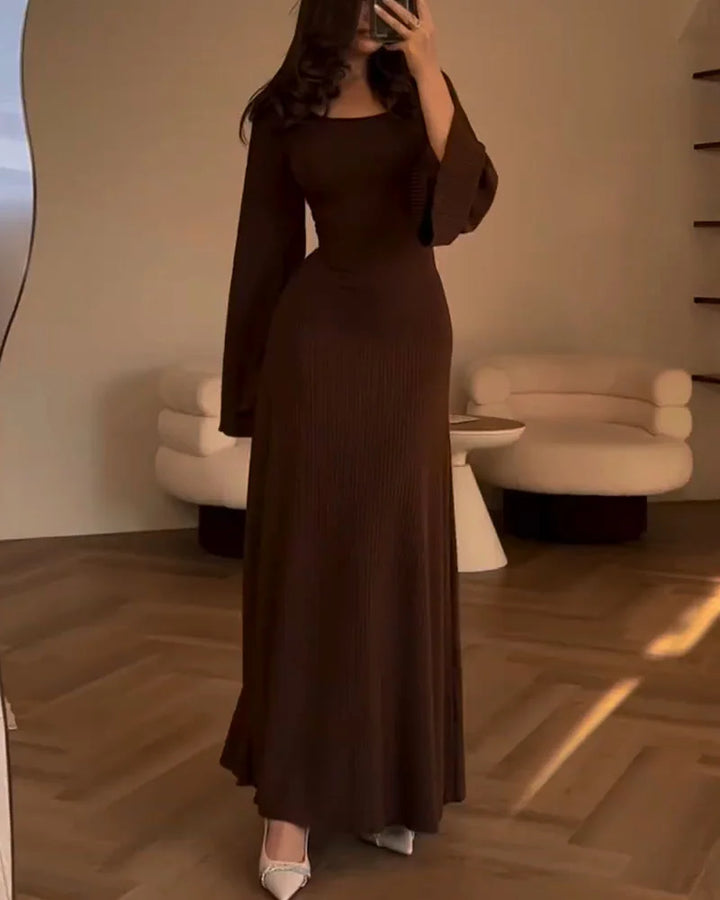 Stilla | Elegante Kjole Med Lange Ærmer Til Efterår