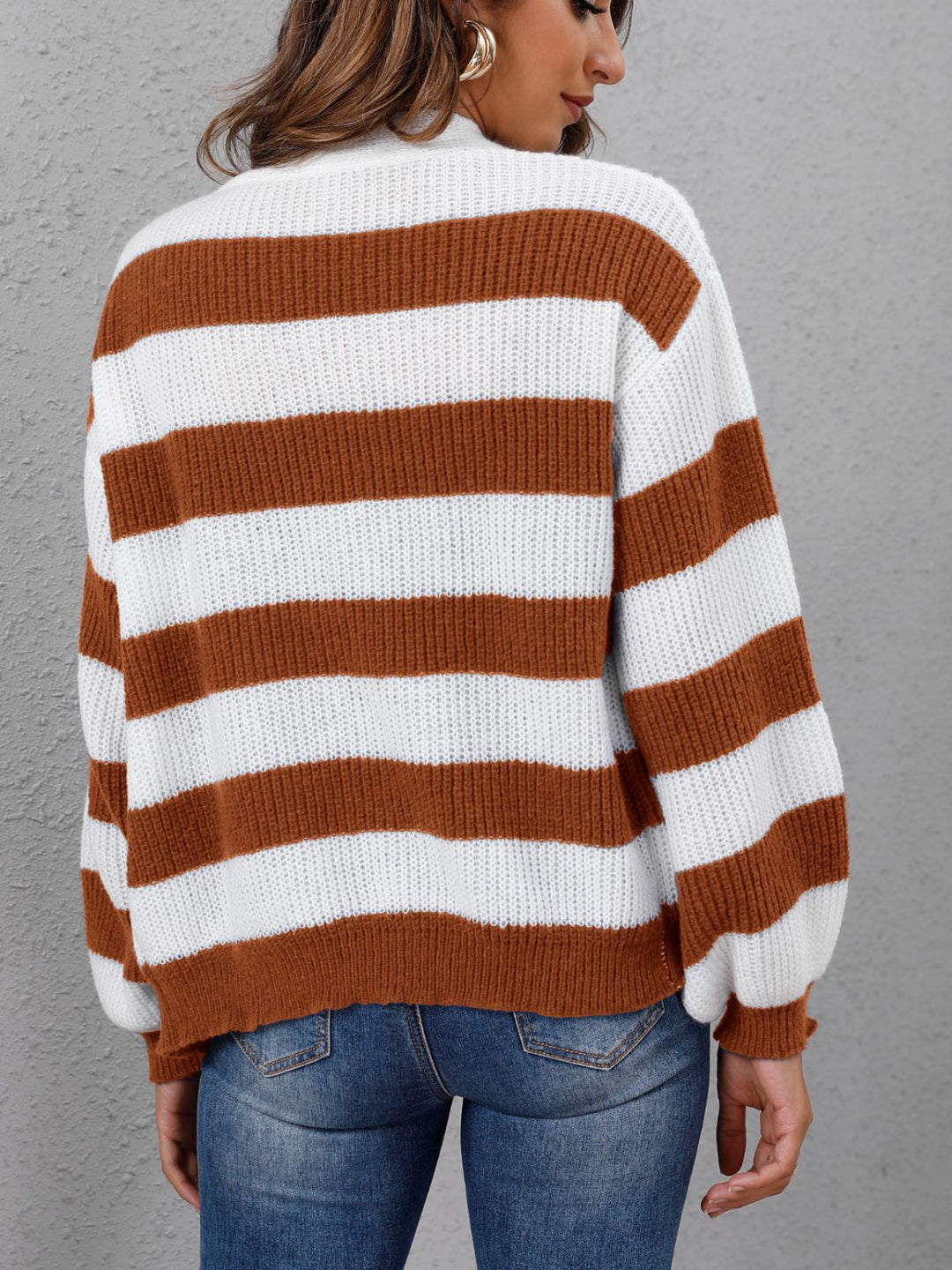 Stilla | Knap-op Langærmet Sweater