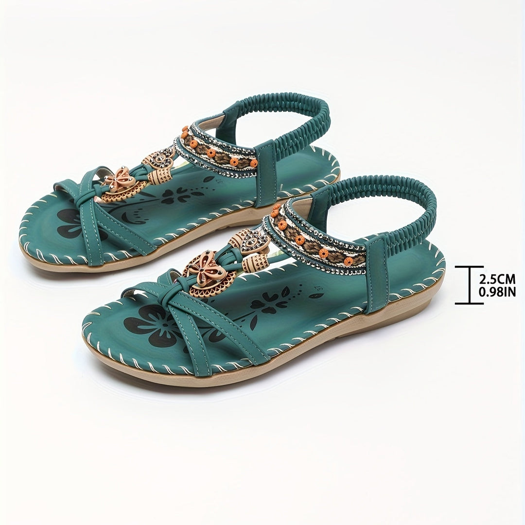 Stilla | Håndlavede Boho Sandaler Med Elastisk Ankelrem