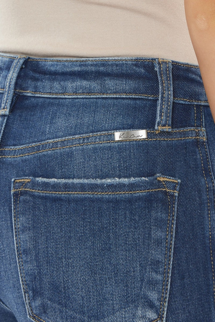 Stilla | Raw Hem High Waist Cropped Jeans