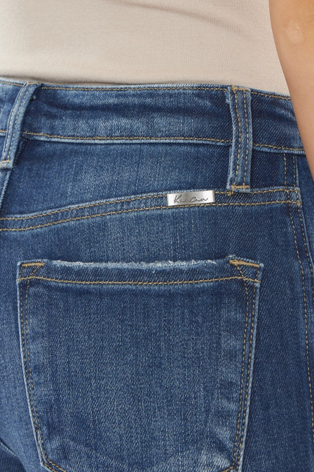 Stilla | Raw Hem High Waist Cropped Jeans