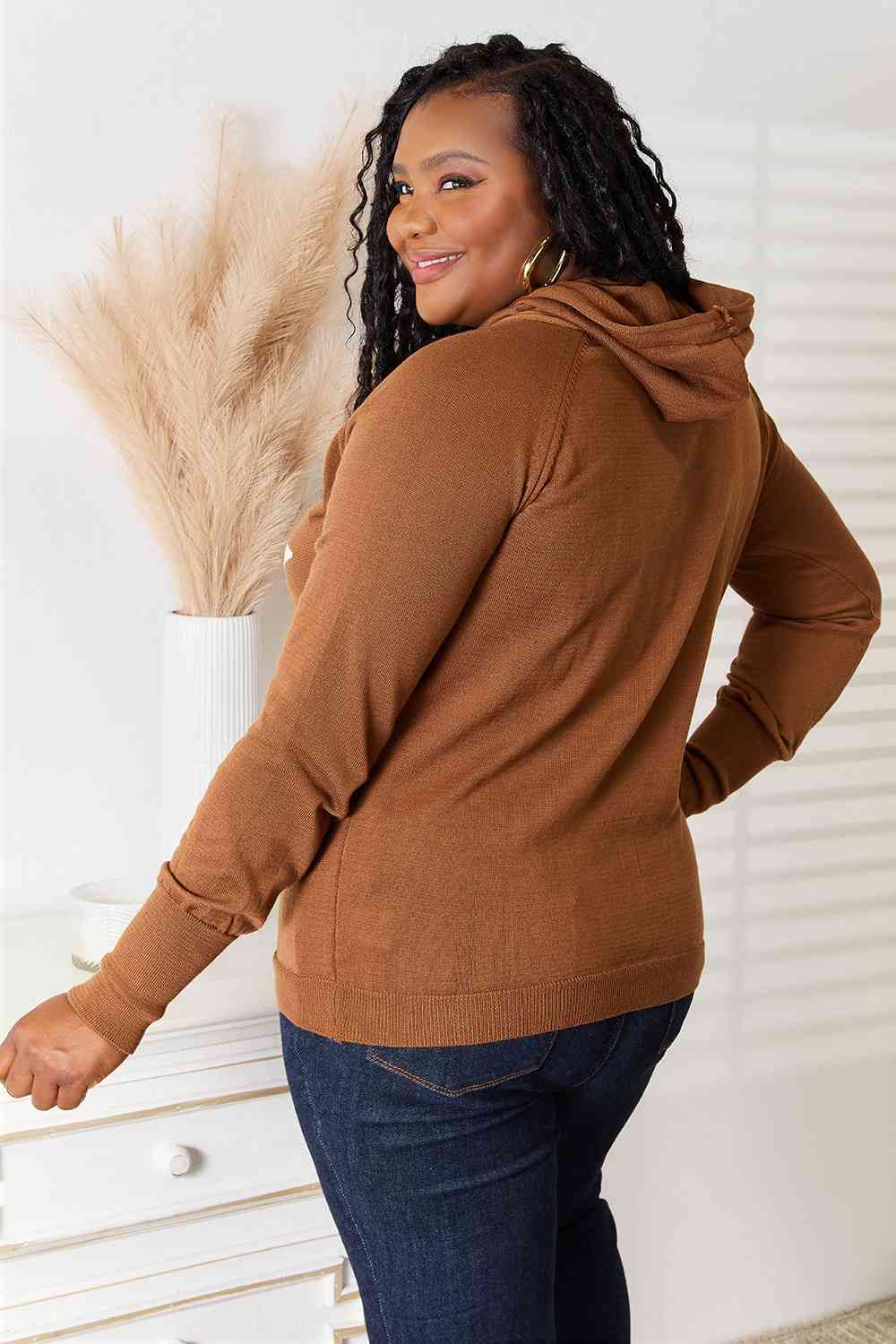 Stilla | Full Size Stjerne Grafik Huooded Sweater