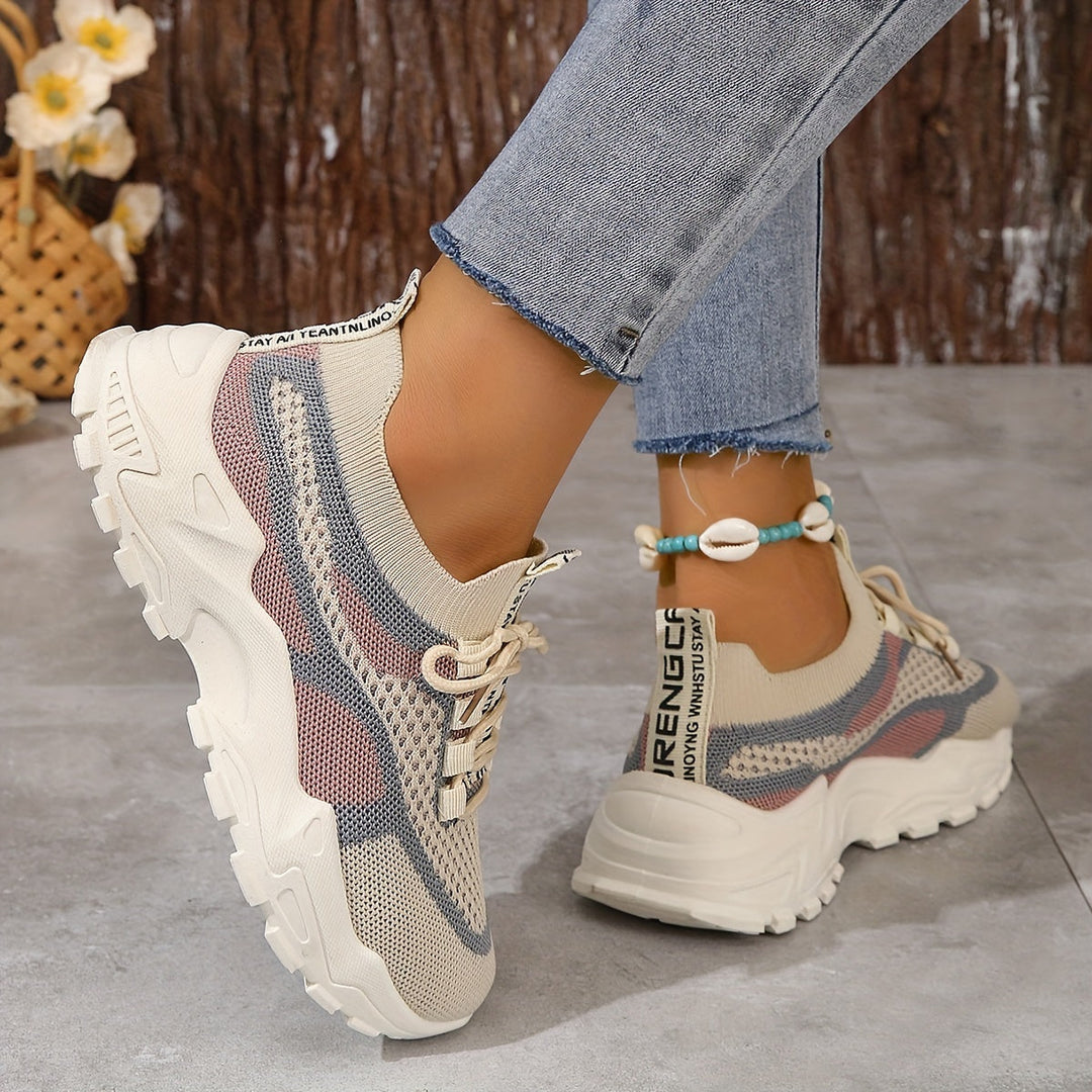 Stilla | Mesh Sneakers Med Snørebånd Detaljer