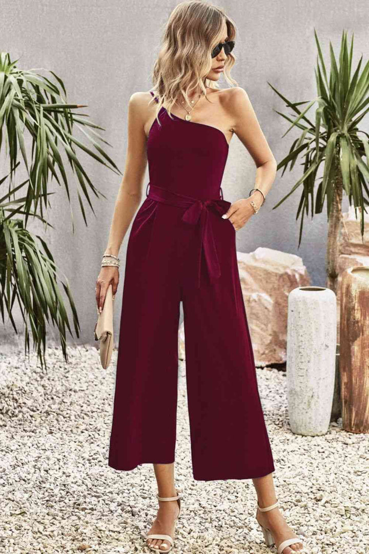 Stilla | Skulderbånd Bælte Bred Ben Jumpsuit