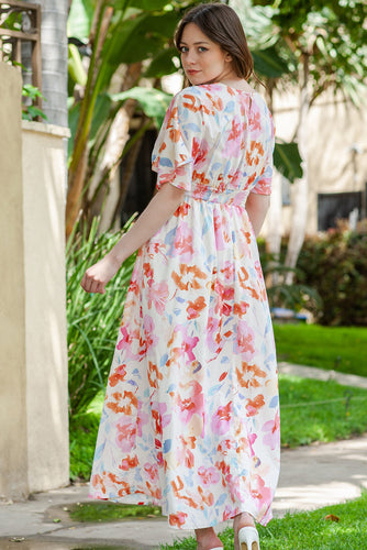 Stilla | Deep V Slids Maxi Kjole