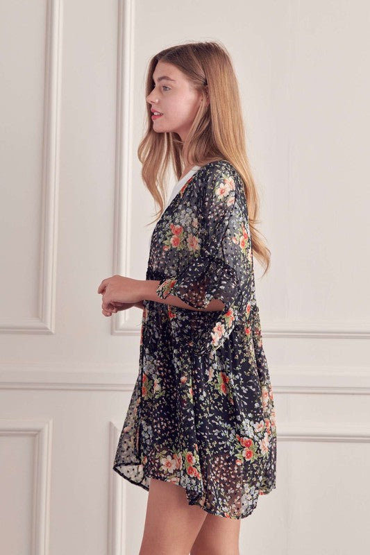 Stilla | Print Volantærmekimono