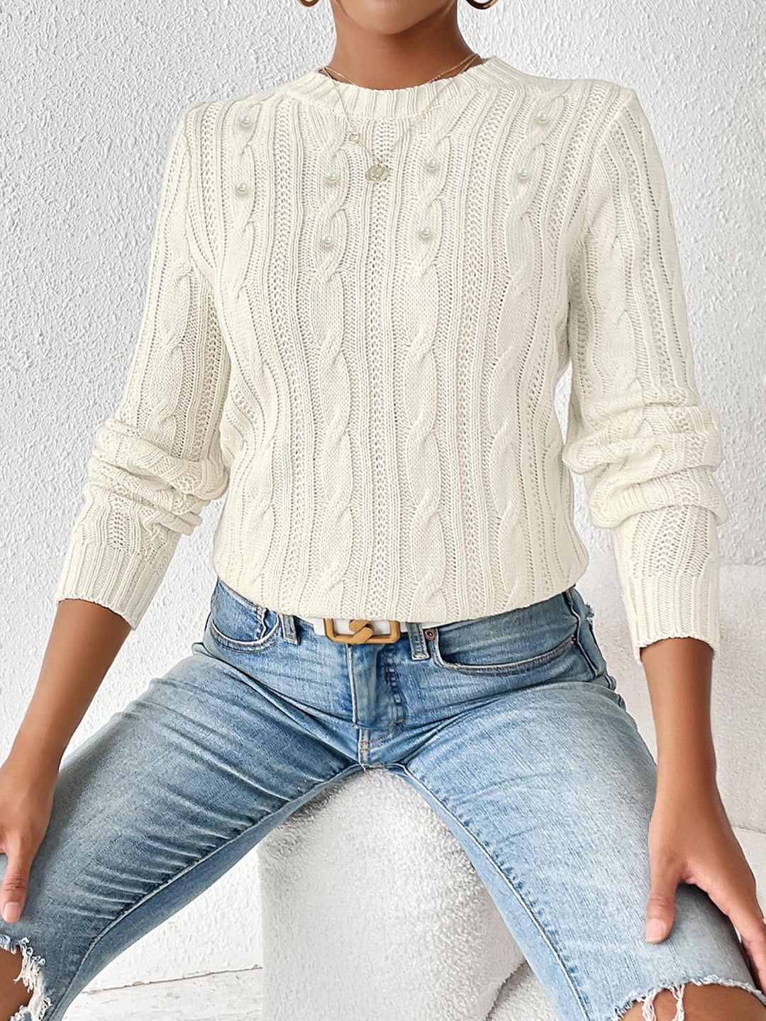 Stilla | Eksklusiv pullover med fletninger