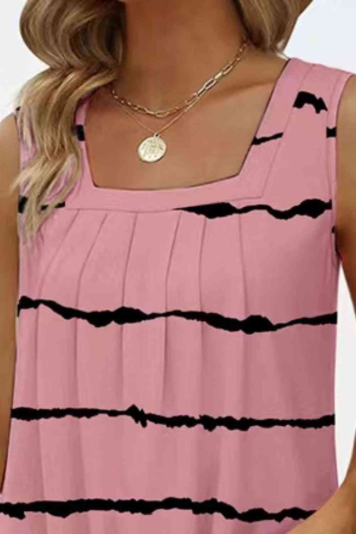Stilla | Square Hals Buet Kant Tank
