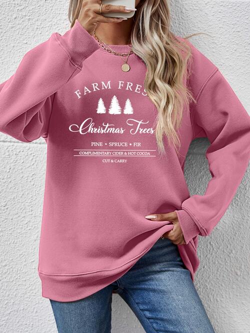 Stilla | Rund Hals Droppet Skulder Sweatshirt
