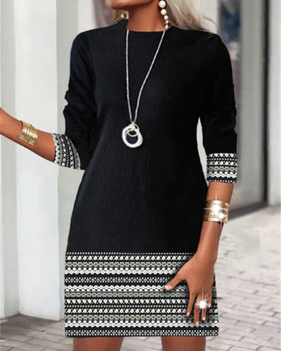 Stilla | Patchwork Print Kjole