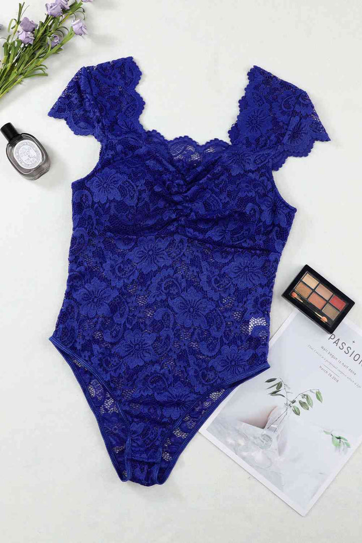 Stilla | Sweetheart Hals Blonder Bodysuit