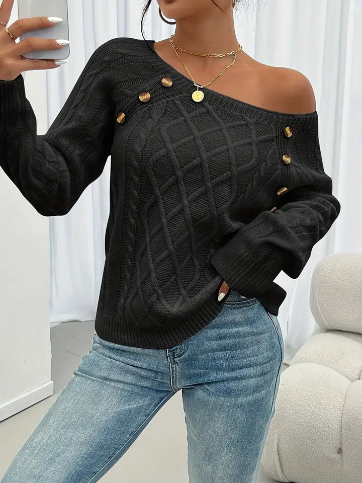 Stilla | Behagelig Casual Pullover Med Knap