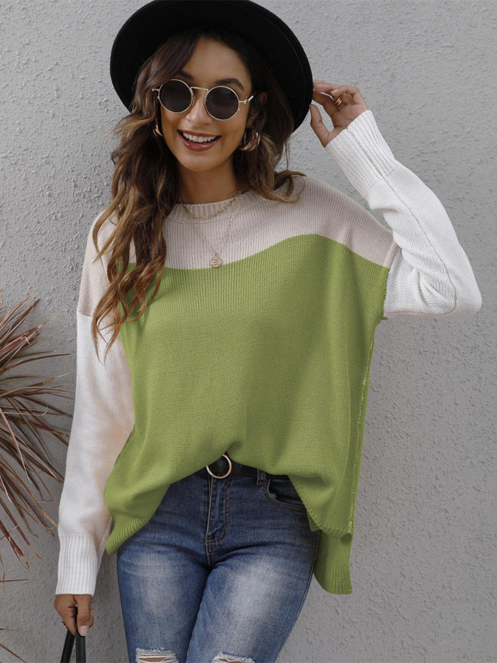 Stilla | Modisch Blokfarver Pullover Chic