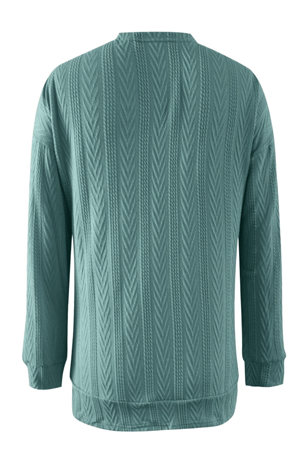 Stilla | Plus Size Tekstureret Åben Front Langærmet Cardigan