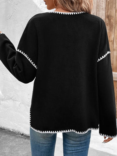 Stilla | Pocketed Contrast Button Up Jacket