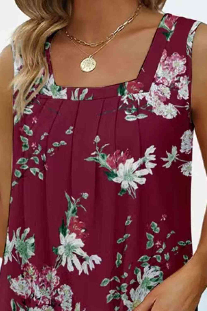 Stilla | Square Hals Buet Kant Tank