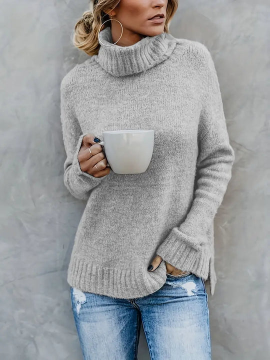 Skovae | Behagelig Langærmet Rullekravetrøje Pullover
