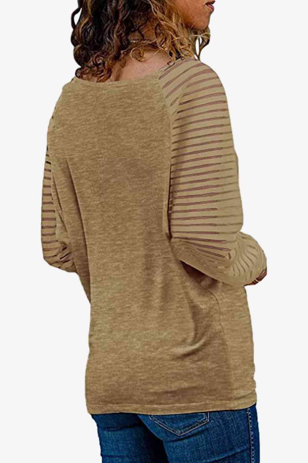 Stilla | Neck Lang Raglan Ærme Top