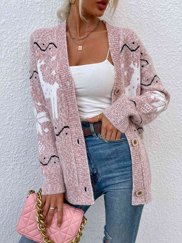 Stilla | Knappende Cardigan Med Lommer
